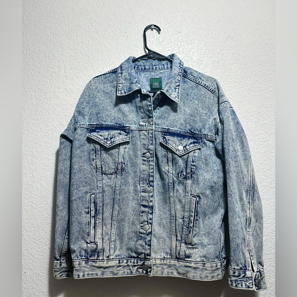 Vintage Y2K Wild Fable Blue Denim Jacket new without tags - Picture 6 of 11